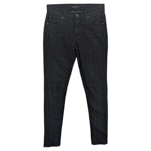 James Jeans Twiggy Jeans Womens Black Cat Dry Aged Denim Stretch Size 26